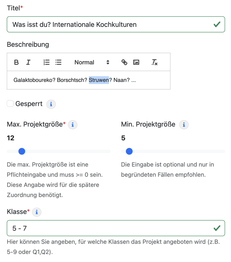 Projektdetails